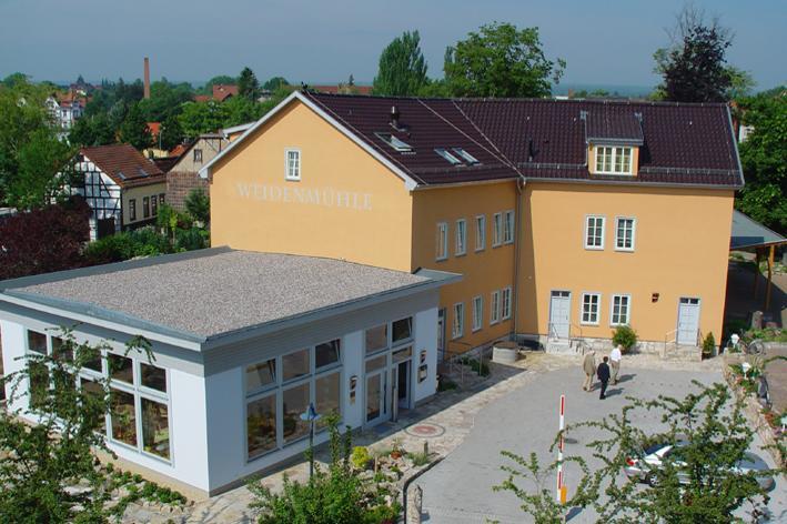 Hotel Weidenmuhle Mühlhausen Esterno foto