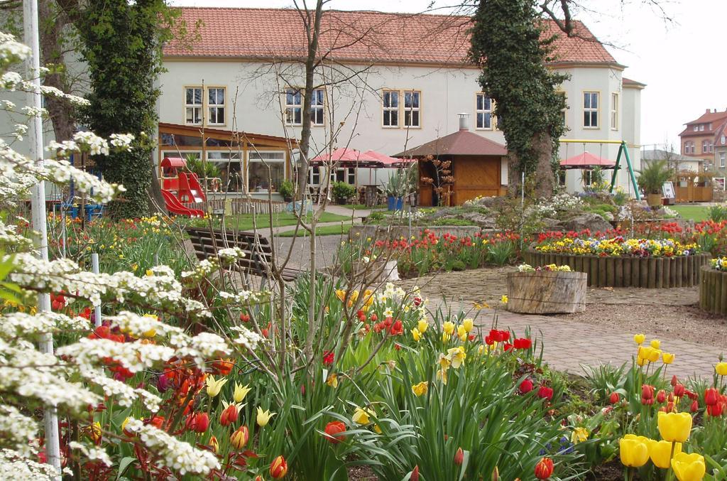 Hotel Weidenmuhle Mühlhausen Esterno foto