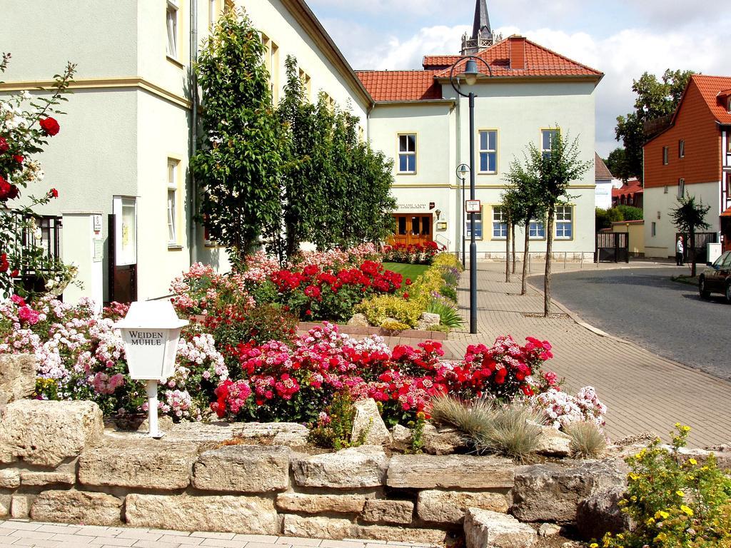 Hotel Weidenmuhle Mühlhausen Esterno foto